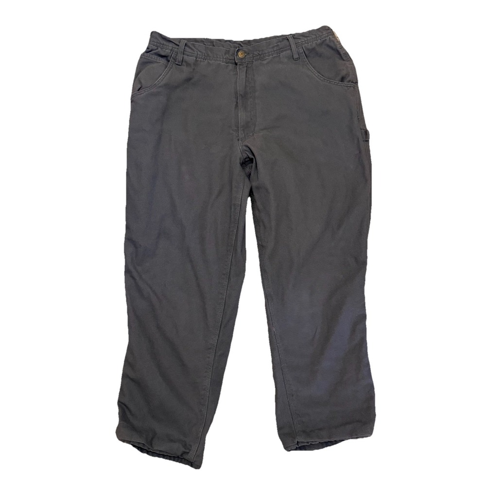 Polar King by Key Pants Mens 40X30 Dark Gray Fleece Lined Shield Flex Relaxed‎